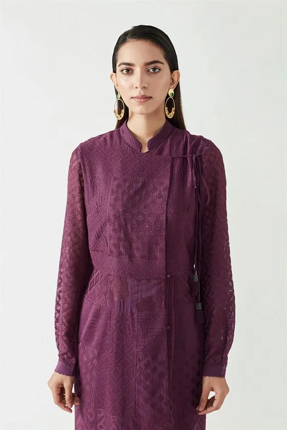 Payal Pratap   -   View with A Room  Finola Embroidered Dress with lycra tights (2 Pcs)