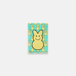 Peep inspired Smiley Face Easter Garden Flag - 12" x 18"