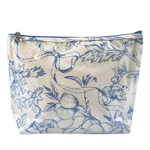Pineapple Garden Coated Cosmetic Bag