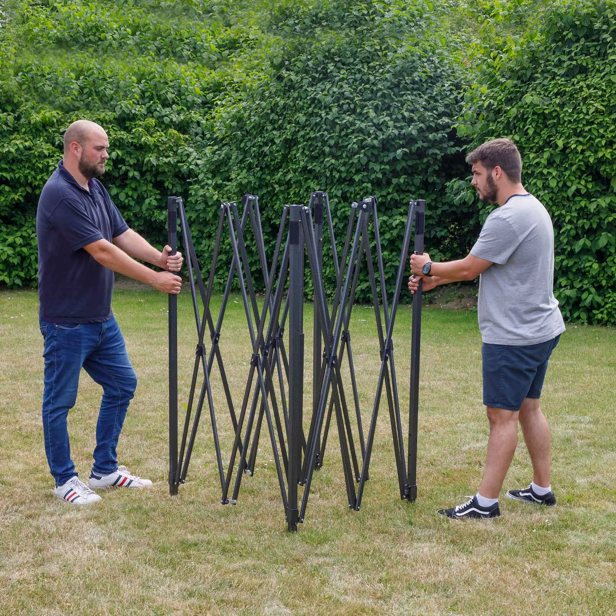 Premium 2x2m Pop-Up Gazebo, Water Resistant, Carry Bag, Stakes & Weight Bags - Dark Green - DG128