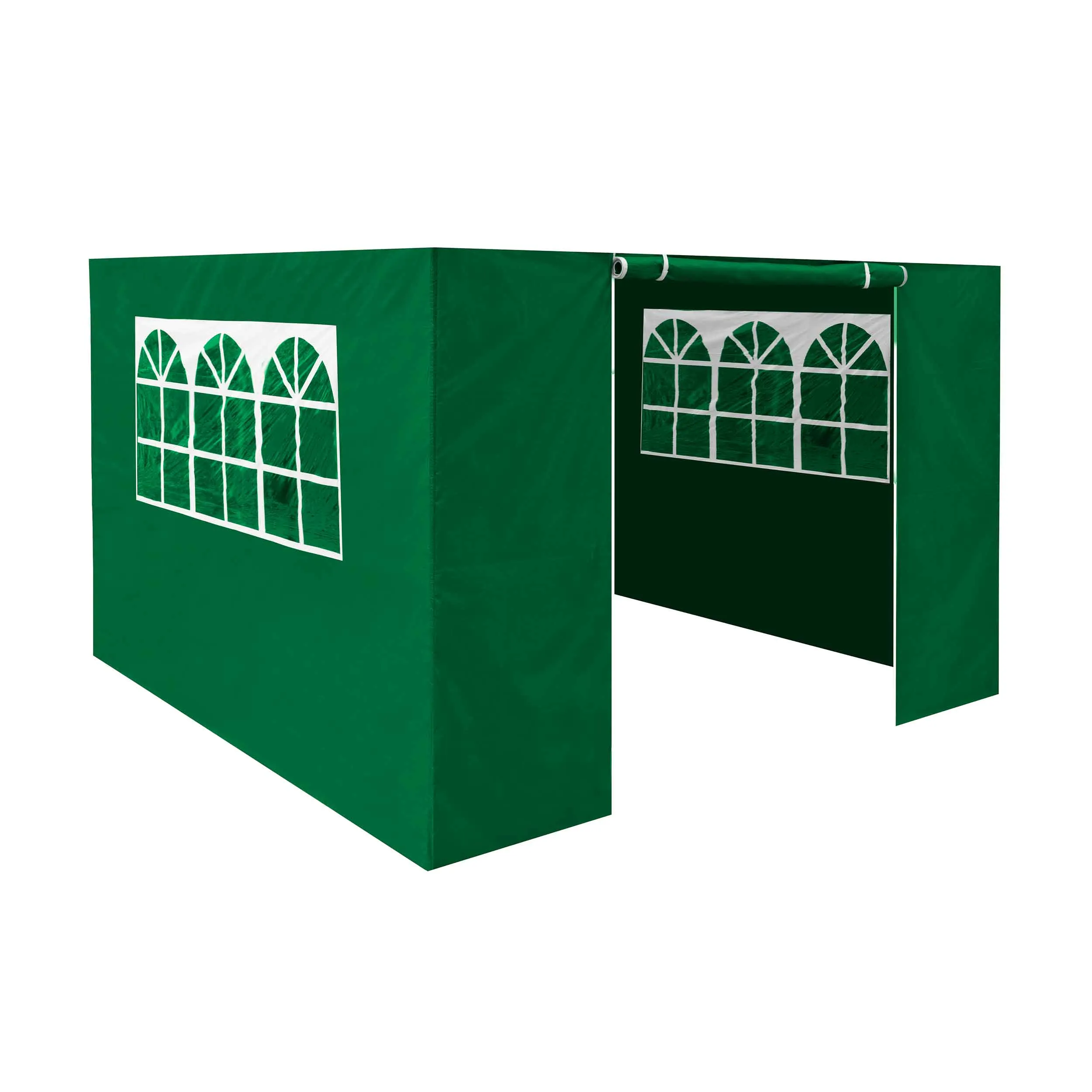 Premium Side Walls/Doors/Windows for Gazebo/Marquee , Fits 2 x 2m Models - Dark Green - DG144