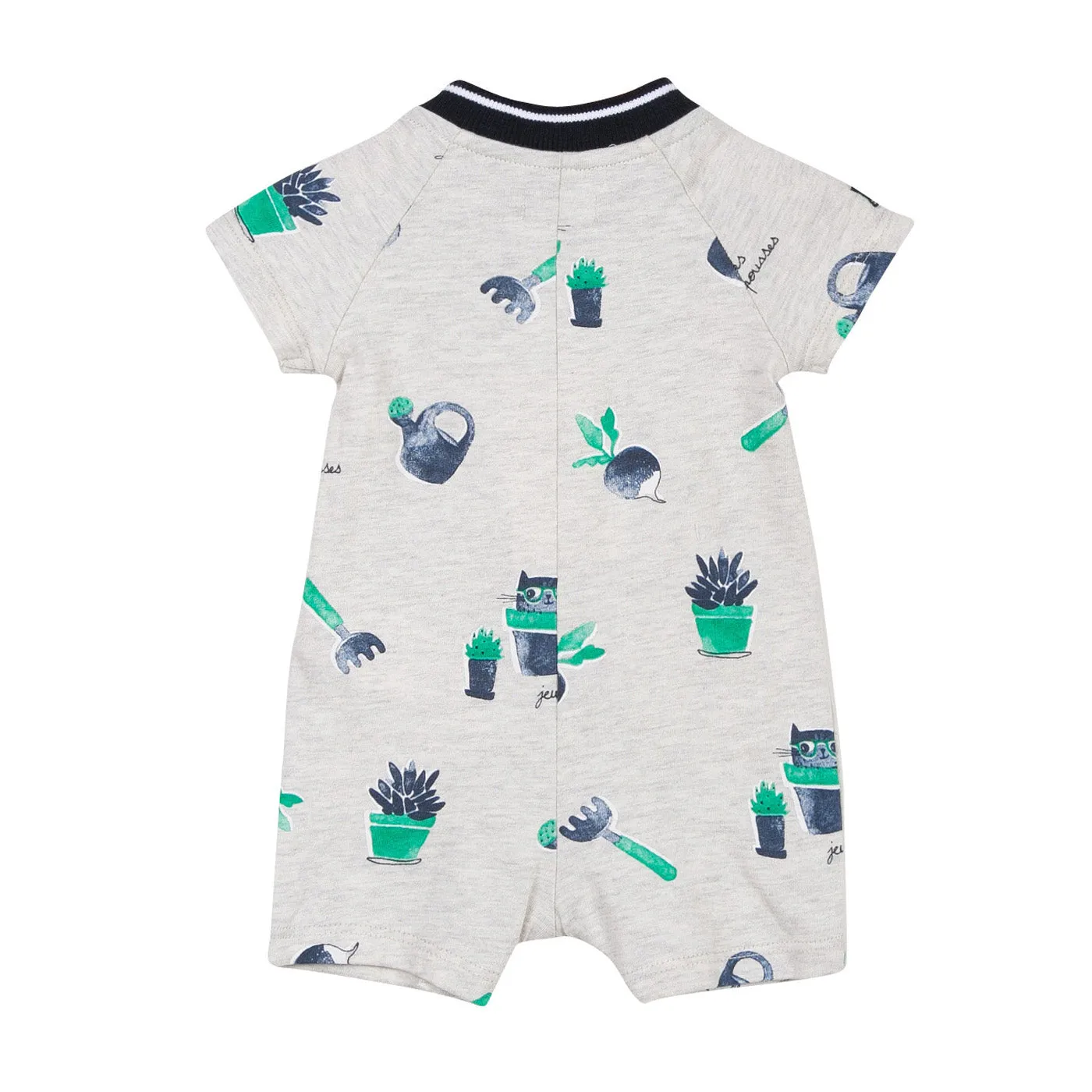 "Botanical garden" Short Jersey Romper