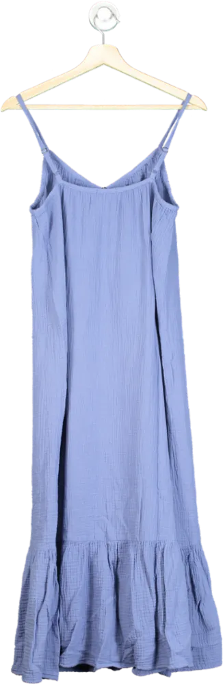 Rails Periwinkle Blue Jennica 100% cotton Double Gauze Strappy Dress UK S