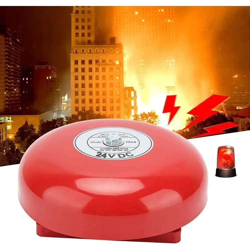 Red 6" Fire Alarm Bell