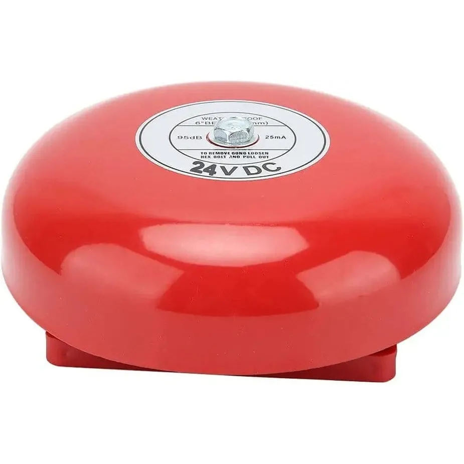 Red 6" Fire Alarm Bell