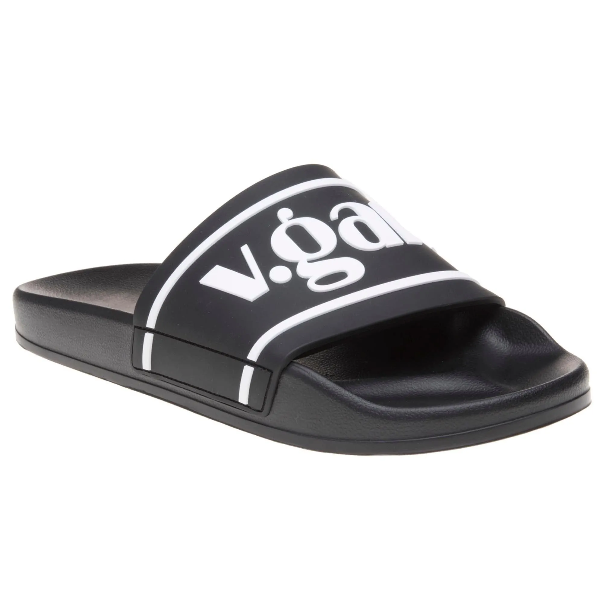 Rice Women's Vegan Slide Sandals | Black