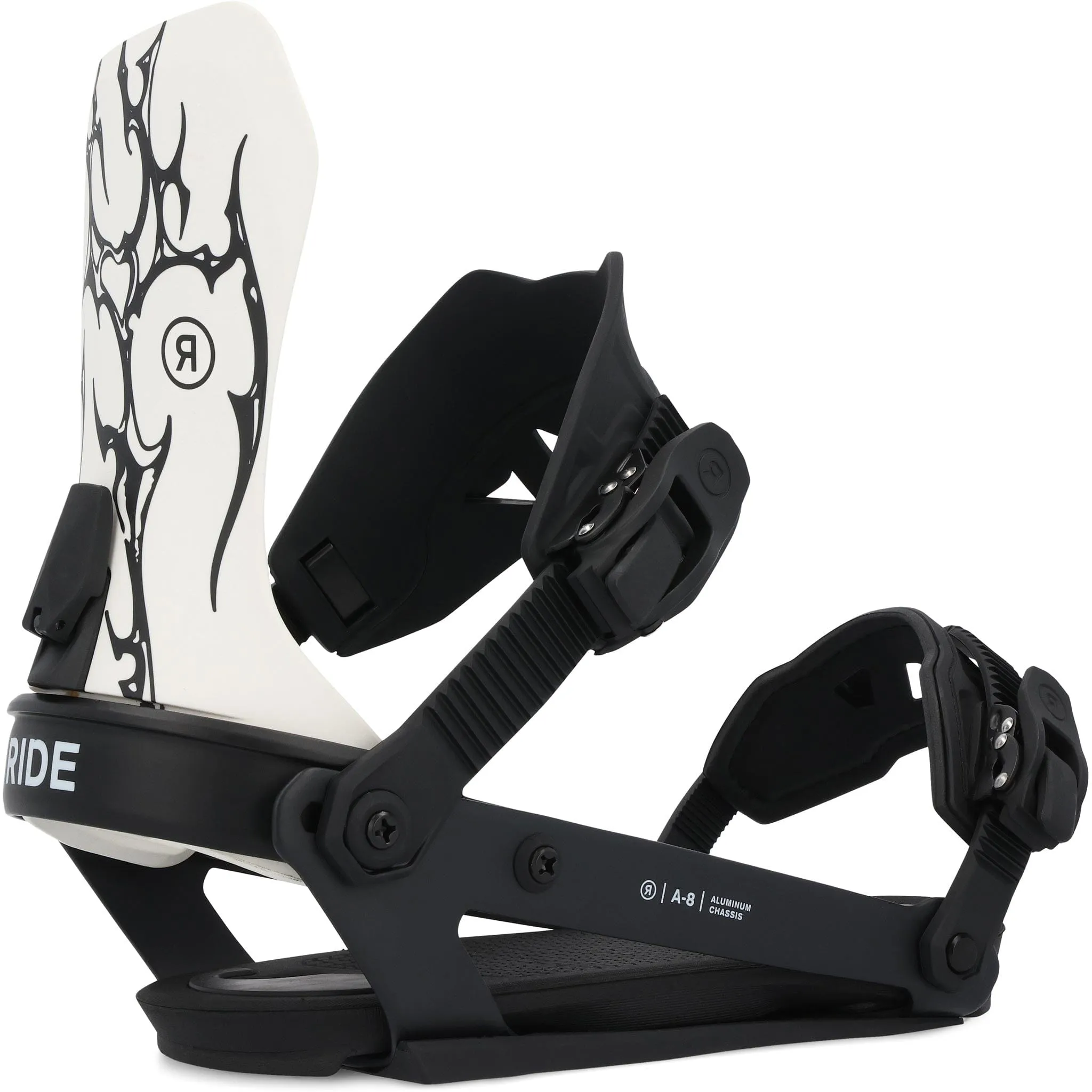 Ride A-8 Snowboard Binding Metaverse Tribal 2025