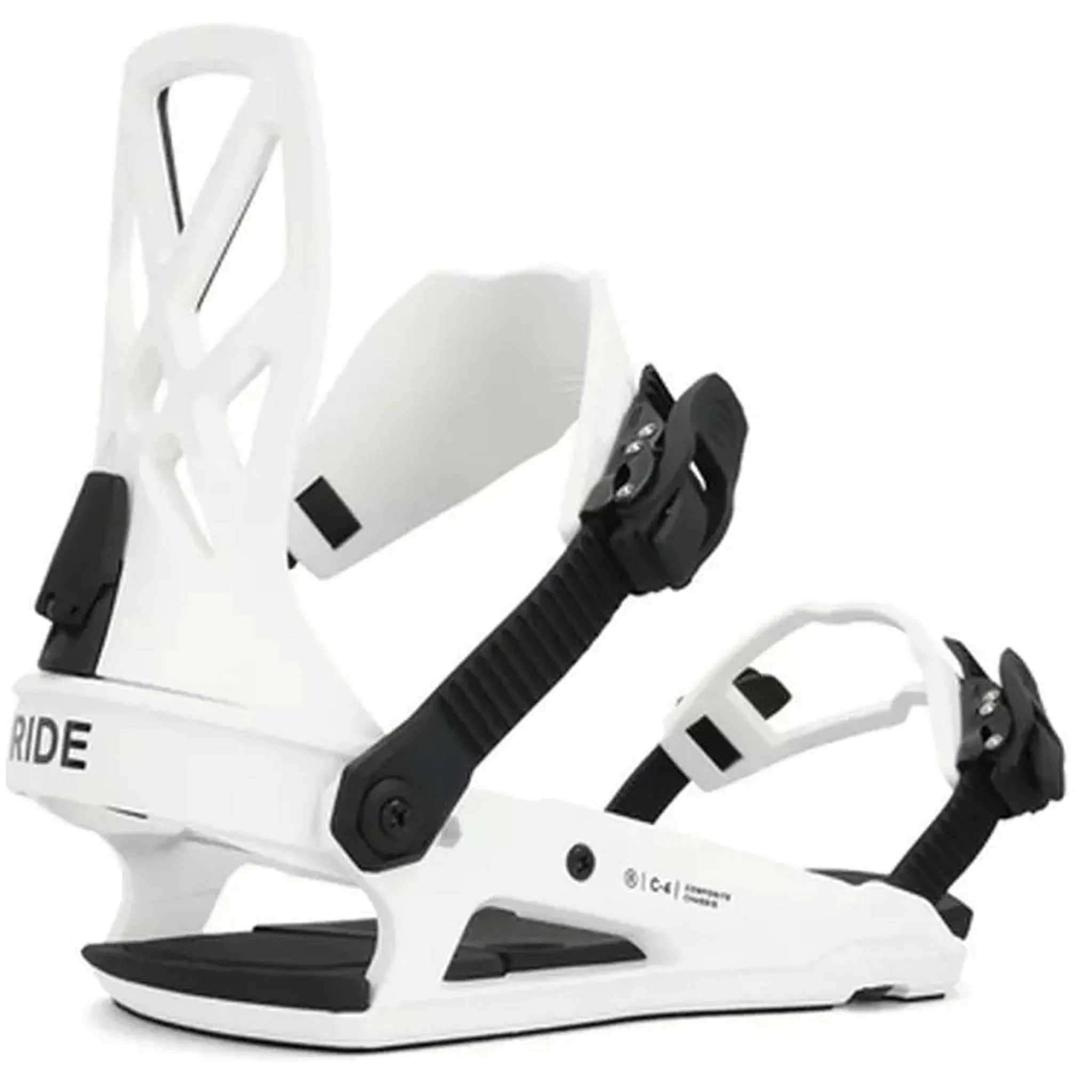 Ride C-4 Snowboard Binding White 2025