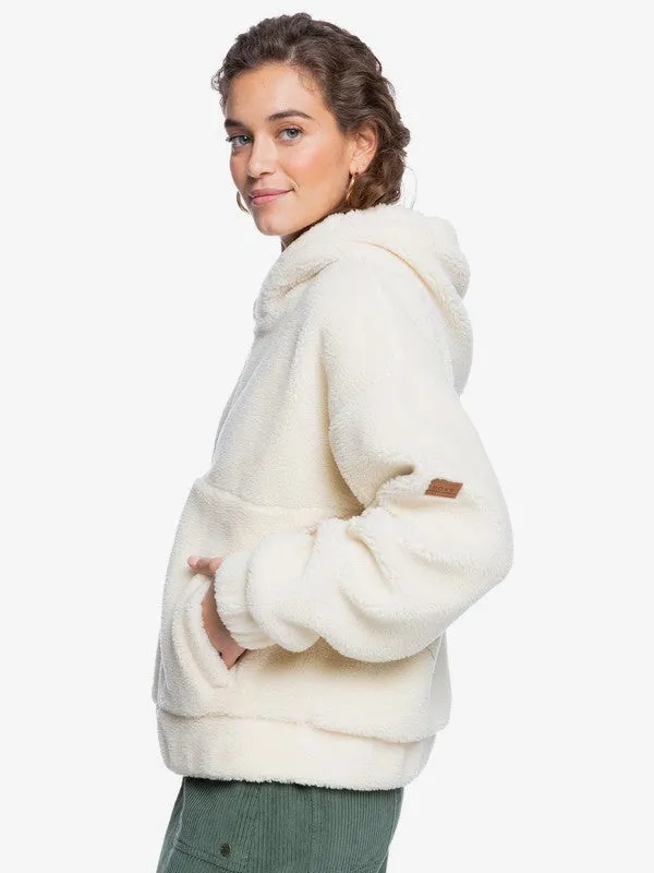 Roxy Womens Border Line Zip Sherpa Fleece