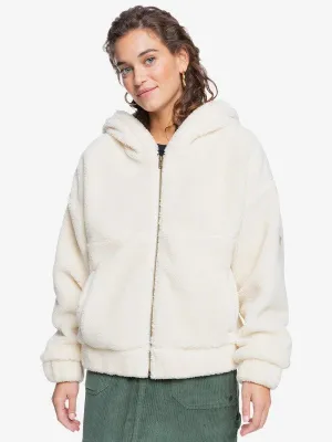 Roxy Womens Border Line Zip Sherpa Fleece