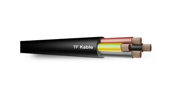 Rubber Cables H07RN-F - 3G x 0.75, 1.5, 2.5, 4, 6, 10, 16, 25, 35, 50, 70, 95, 120 mm2