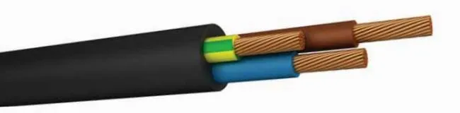 Rubber Cables H07RN-F - 3G x 0.75, 1.5, 2.5, 4, 6, 10, 16, 25, 35, 50, 70, 95, 120 mm2