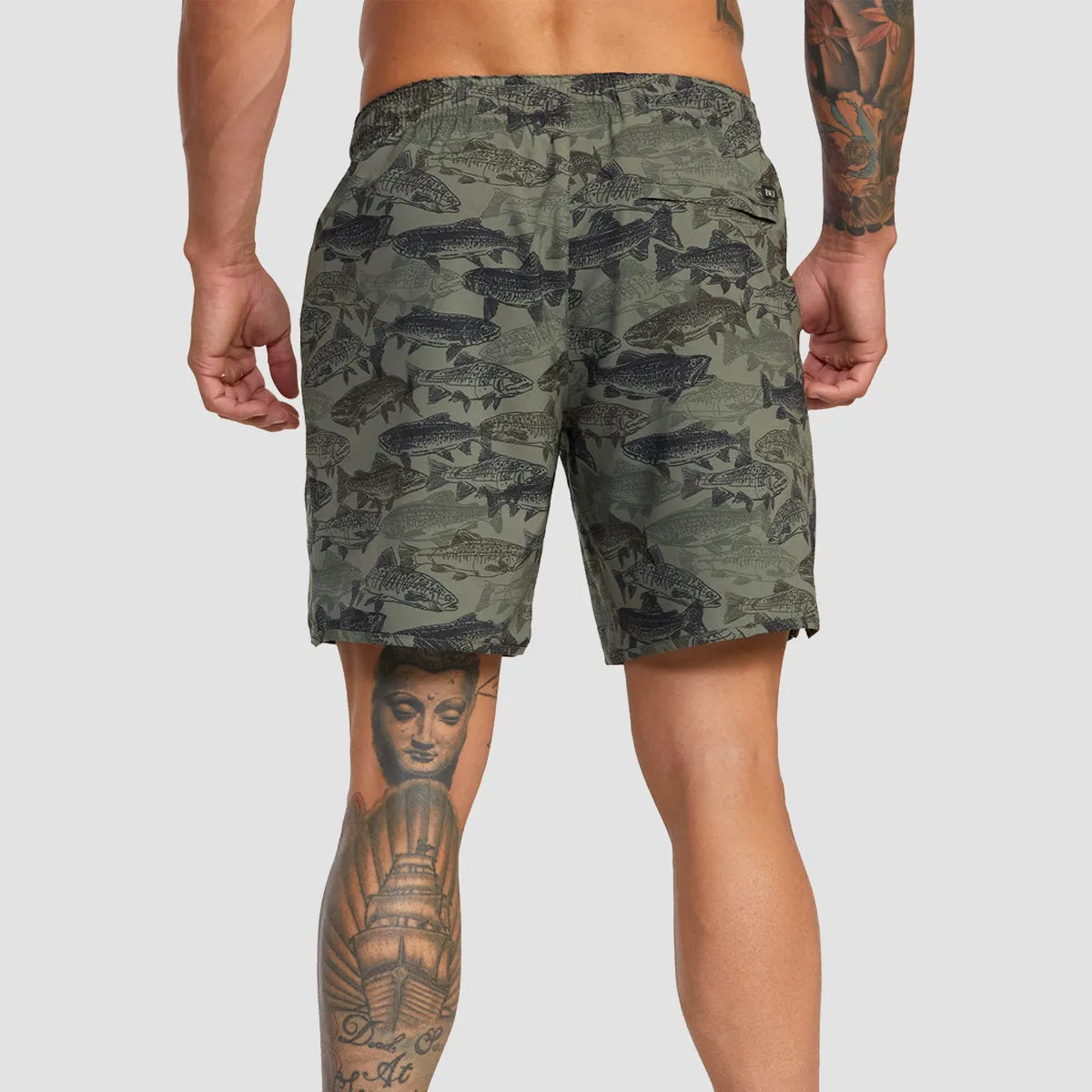 RVCA Ben Horton Yogger 17" Shorts Hor Fi Cam Beet