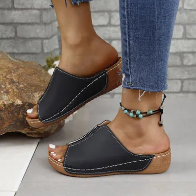 Sandra Leather Open Toe Sandals