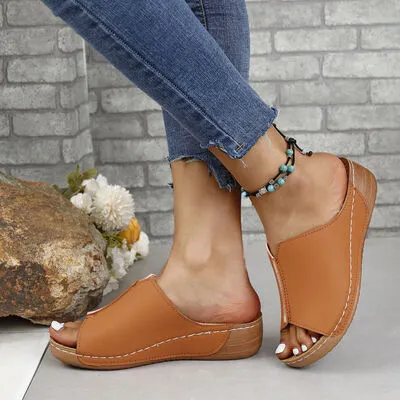Sandra Leather Open Toe Sandals