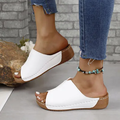Sandra Leather Open Toe Sandals