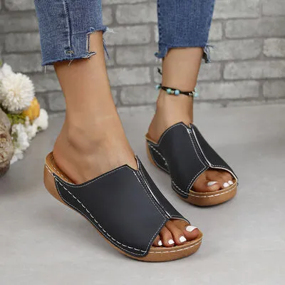 Sandra Leather Open Toe Sandals