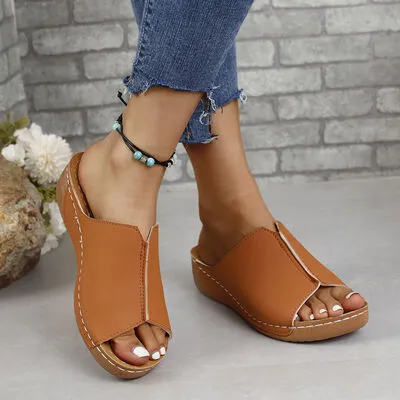 Sandra Leather Open Toe Sandals