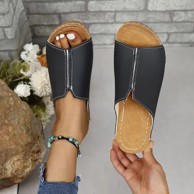 Sandra Leather Open Toe Sandals