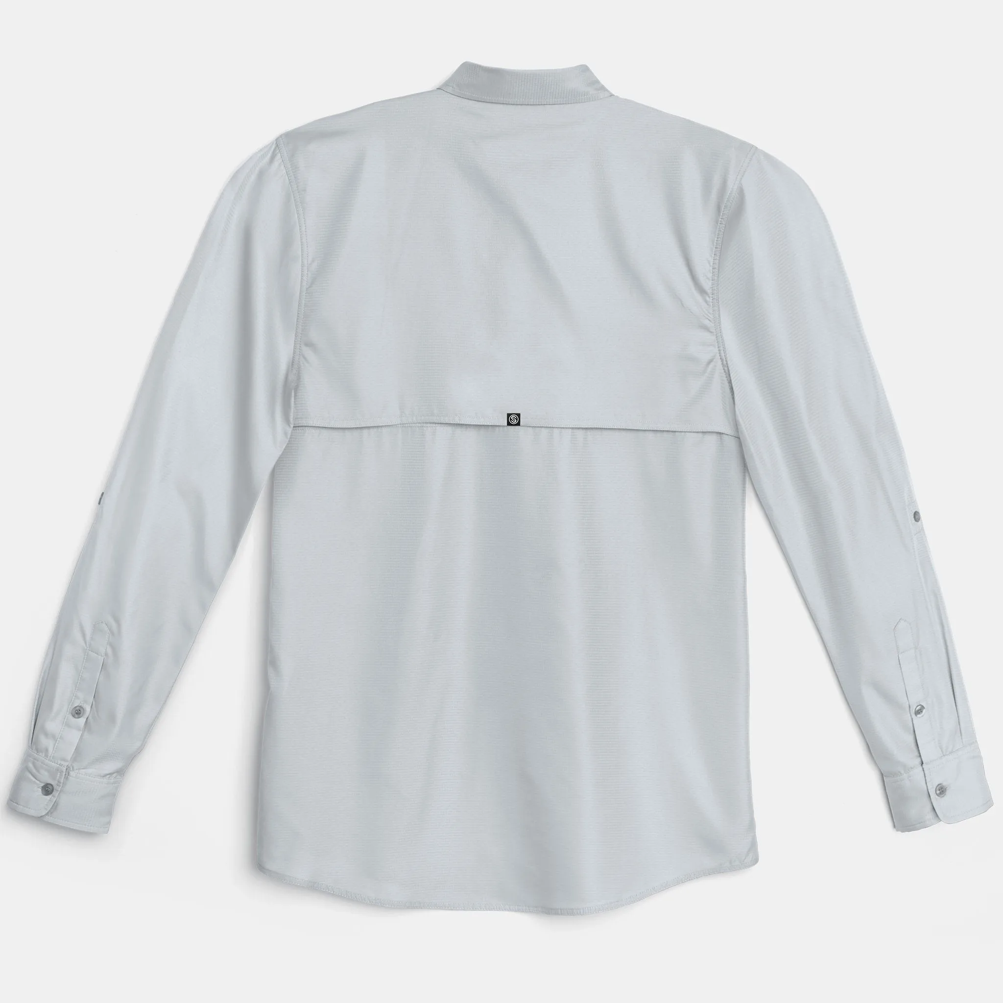 Scales Gear Performance Button Down Slack Tide Mens Cool Grey Shirt