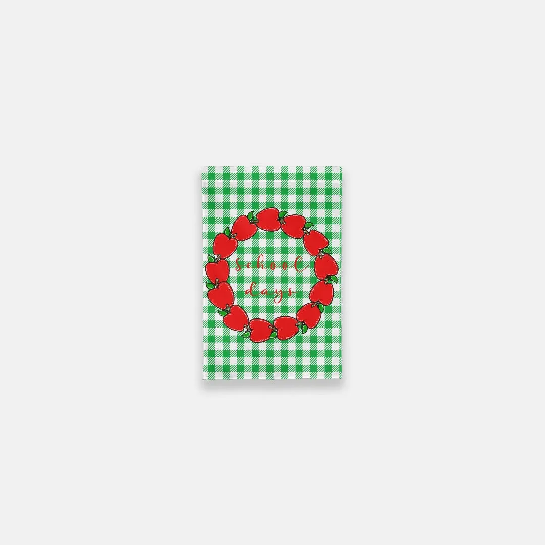 School Days Apple Garden Flag - 12" x 18"