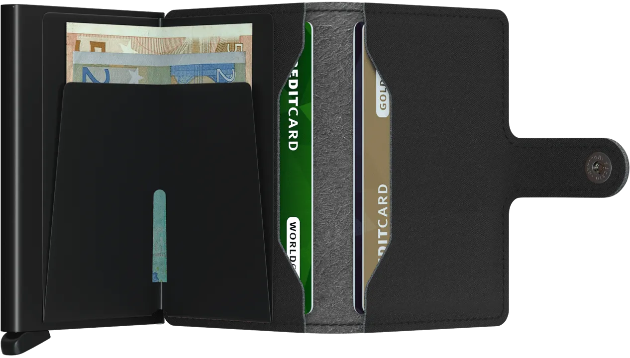 Secrid Mini Wallet - Yard Black (Non-Leather)