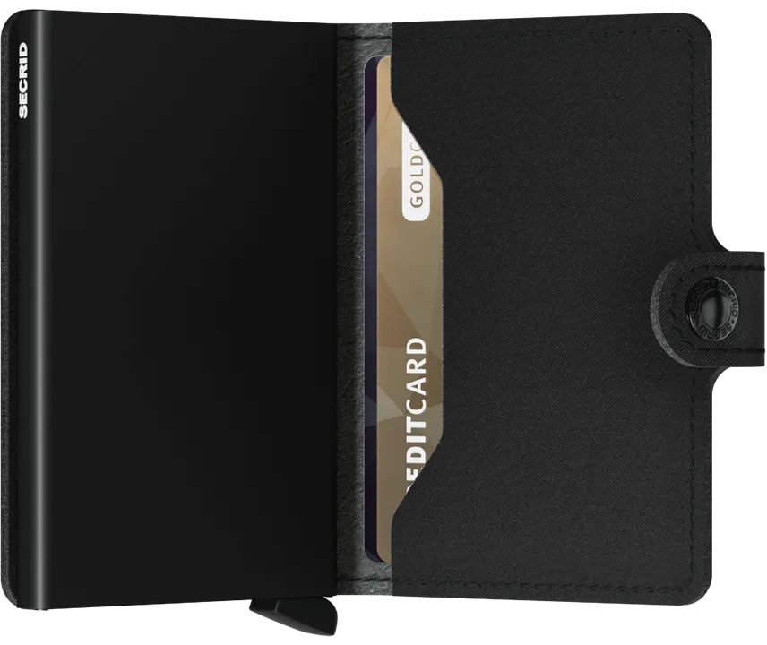 Secrid Mini Wallet - Yard Black (Non-Leather)