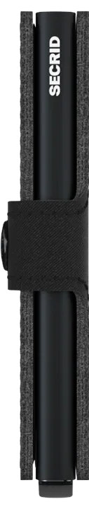 Secrid Mini Wallet - Yard Black (Non-Leather)