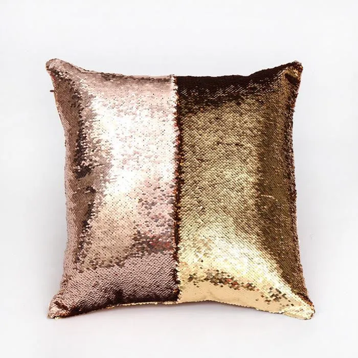 Sequin pillow magical changing reversible sequin throw pillow cover Home Decor Cushion Cover Decorative Pillowcase