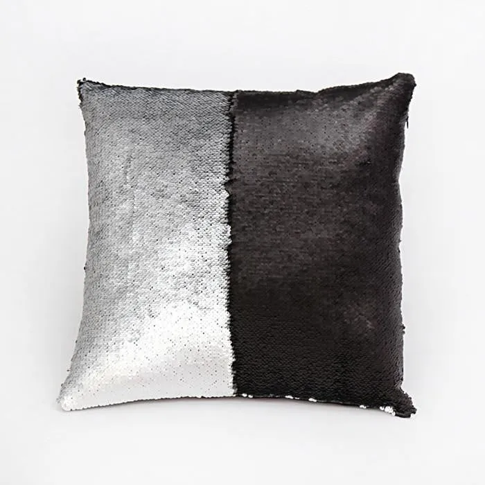 Sequin pillow magical changing reversible sequin throw pillow cover Home Decor Cushion Cover Decorative Pillowcase