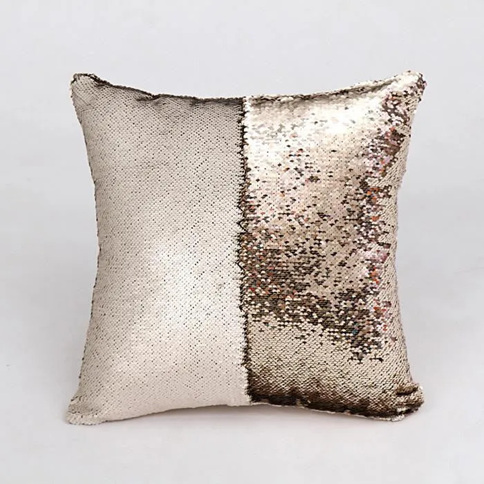 Sequin pillow magical changing reversible sequin throw pillow cover Home Decor Cushion Cover Decorative Pillowcase