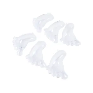 Set of 36 Pcs Clear Plastic aby Foot Shower Party Candy Holder Gift