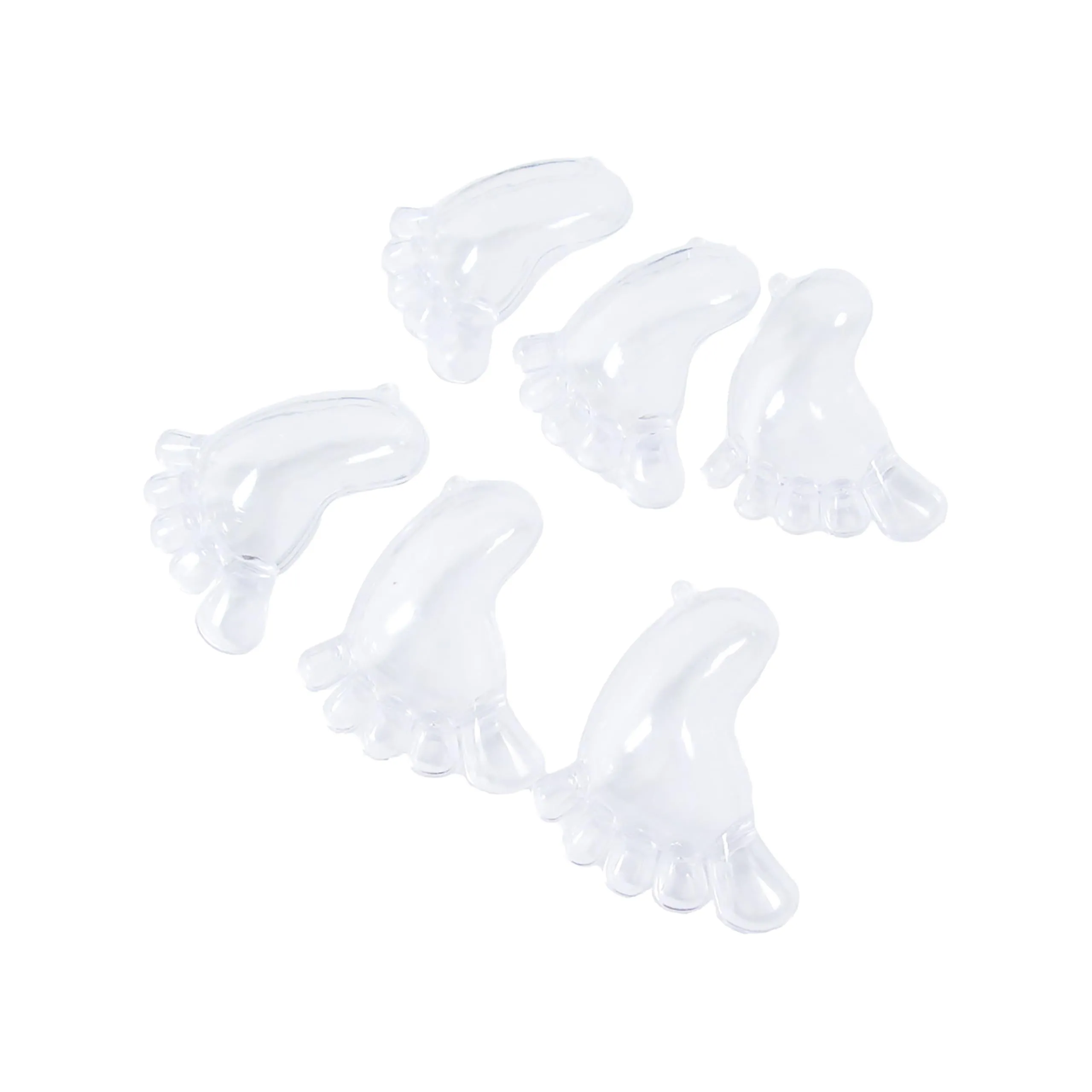 Set of 36 Pcs Clear Plastic aby Foot Shower Party Candy Holder Gift
