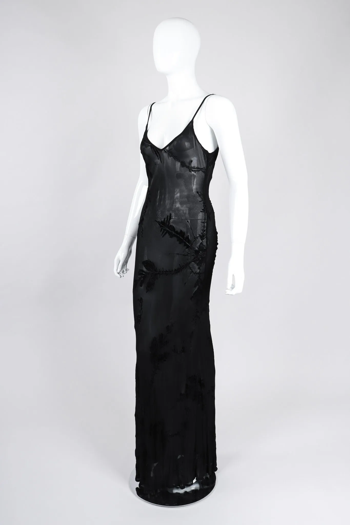 Sheer Burnout Slip Dress