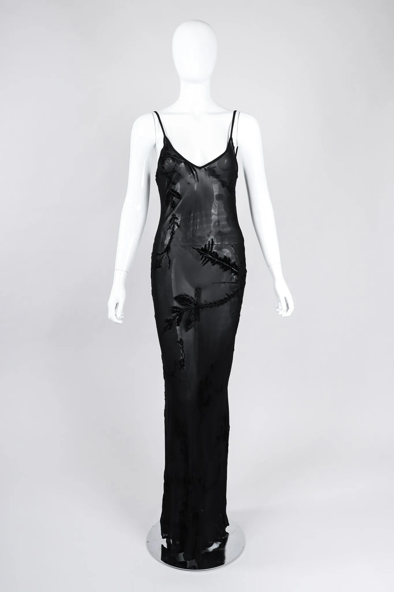 Sheer Burnout Slip Dress