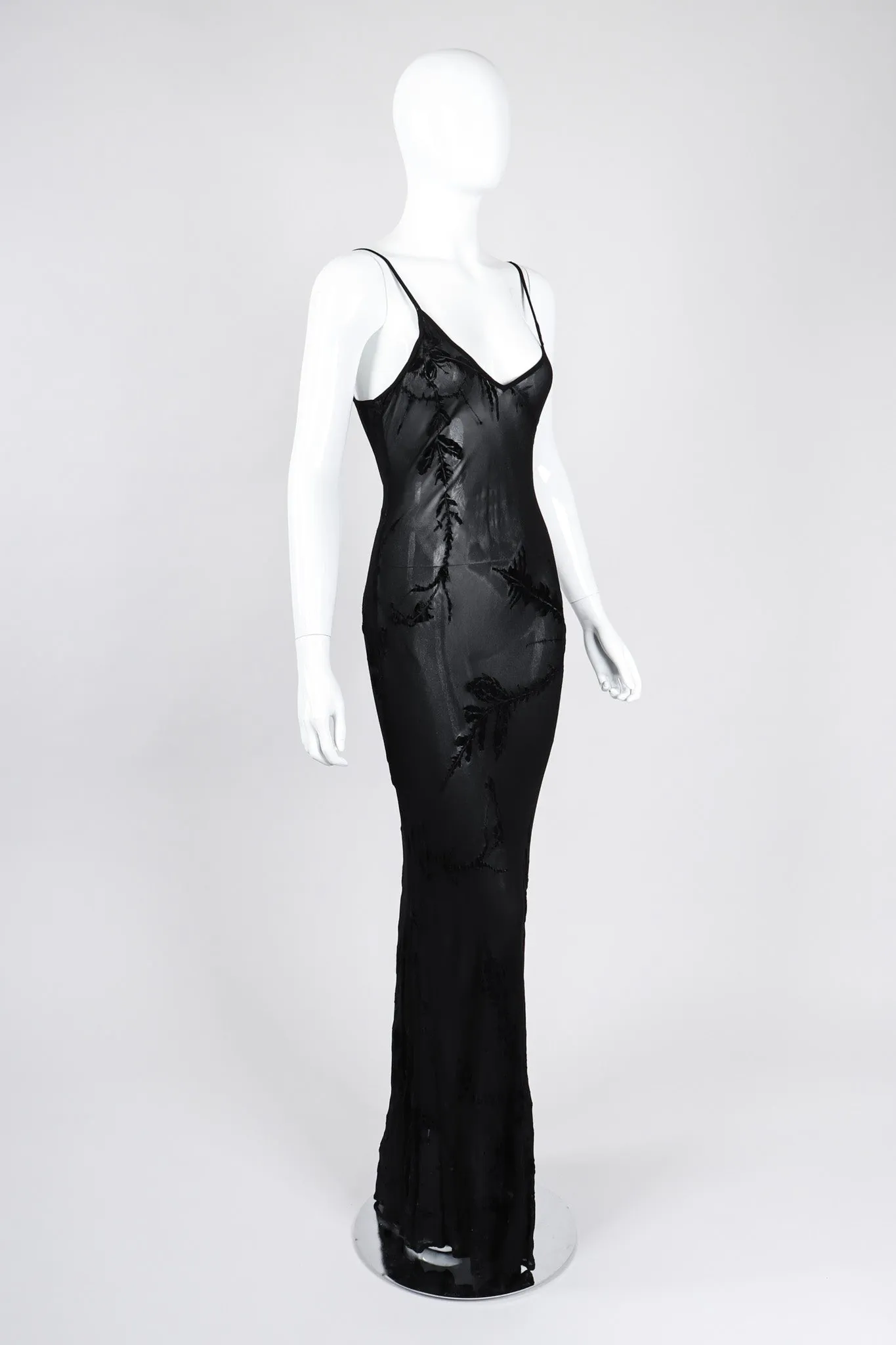 Sheer Burnout Slip Dress