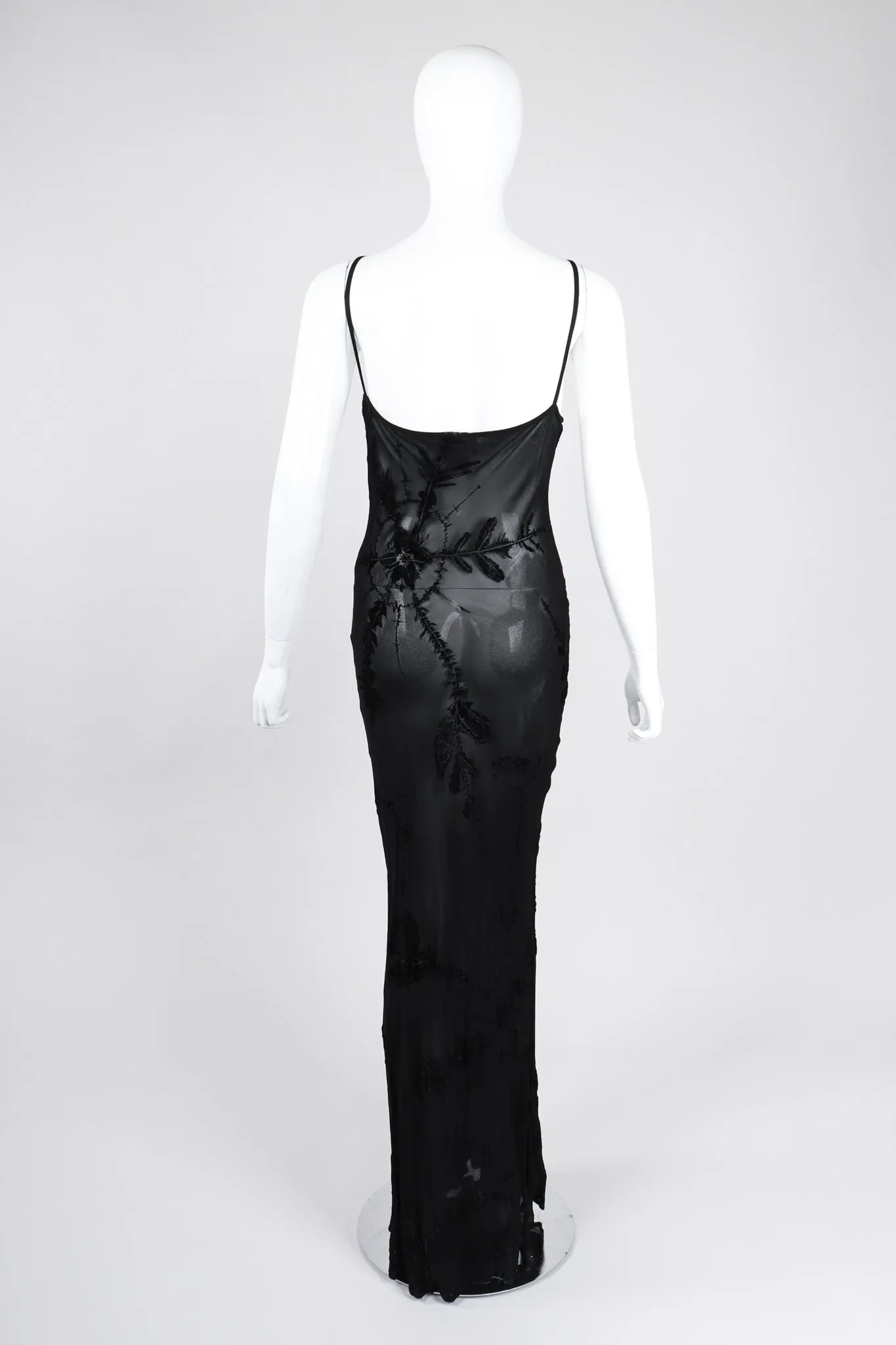 Sheer Burnout Slip Dress