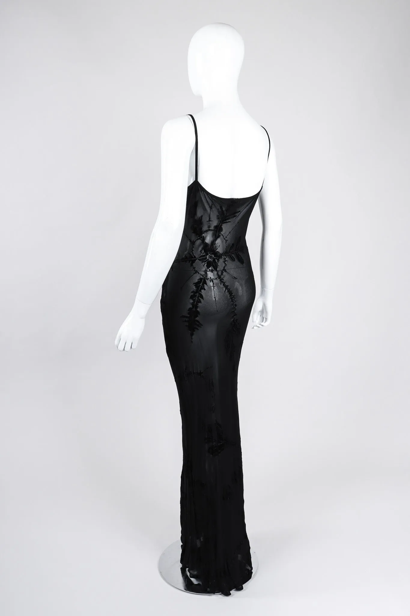 Sheer Burnout Slip Dress