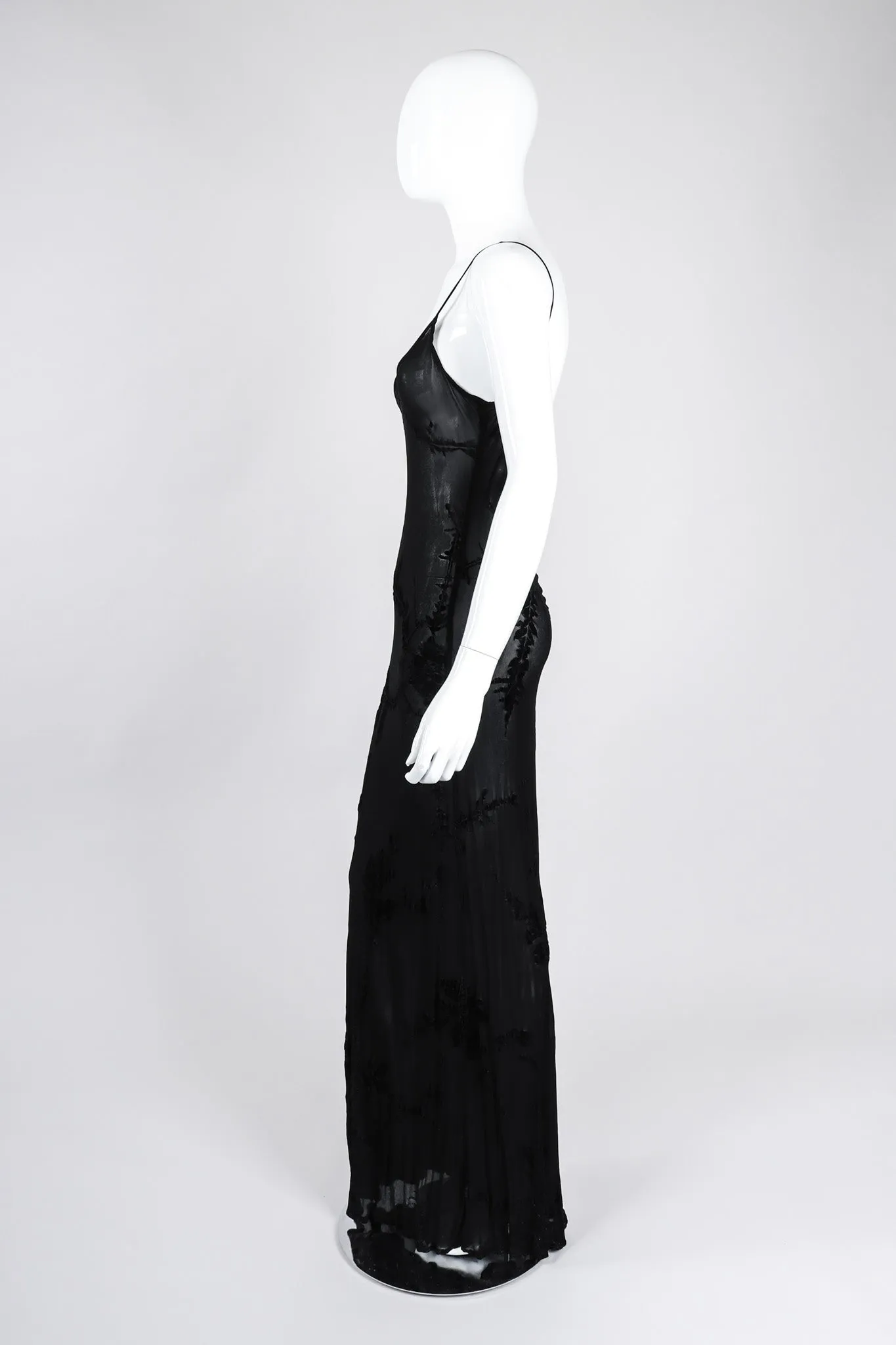 Sheer Burnout Slip Dress