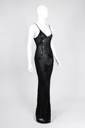 Sheer Burnout Slip Dress