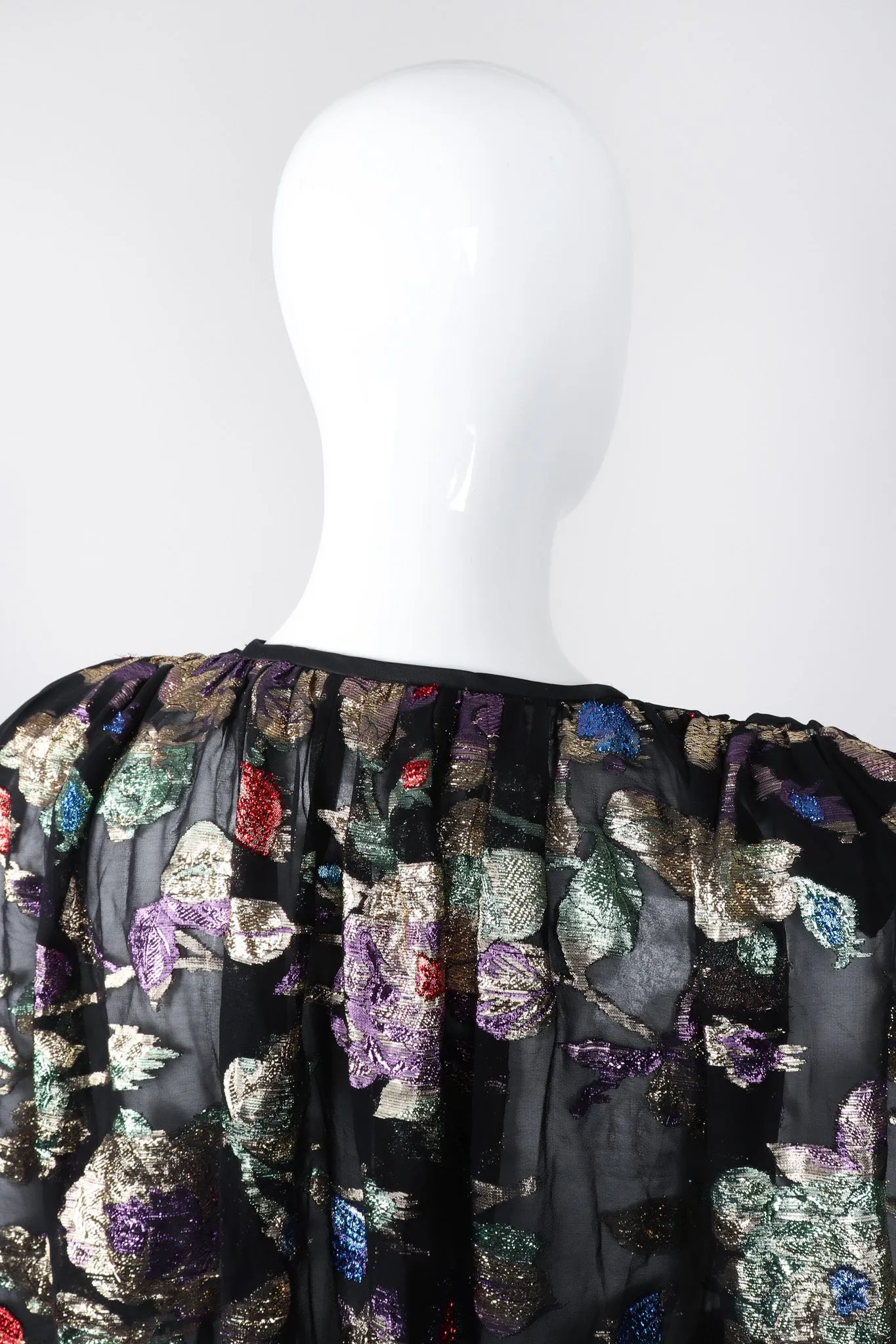 Sheer Lamé Floral Jacket