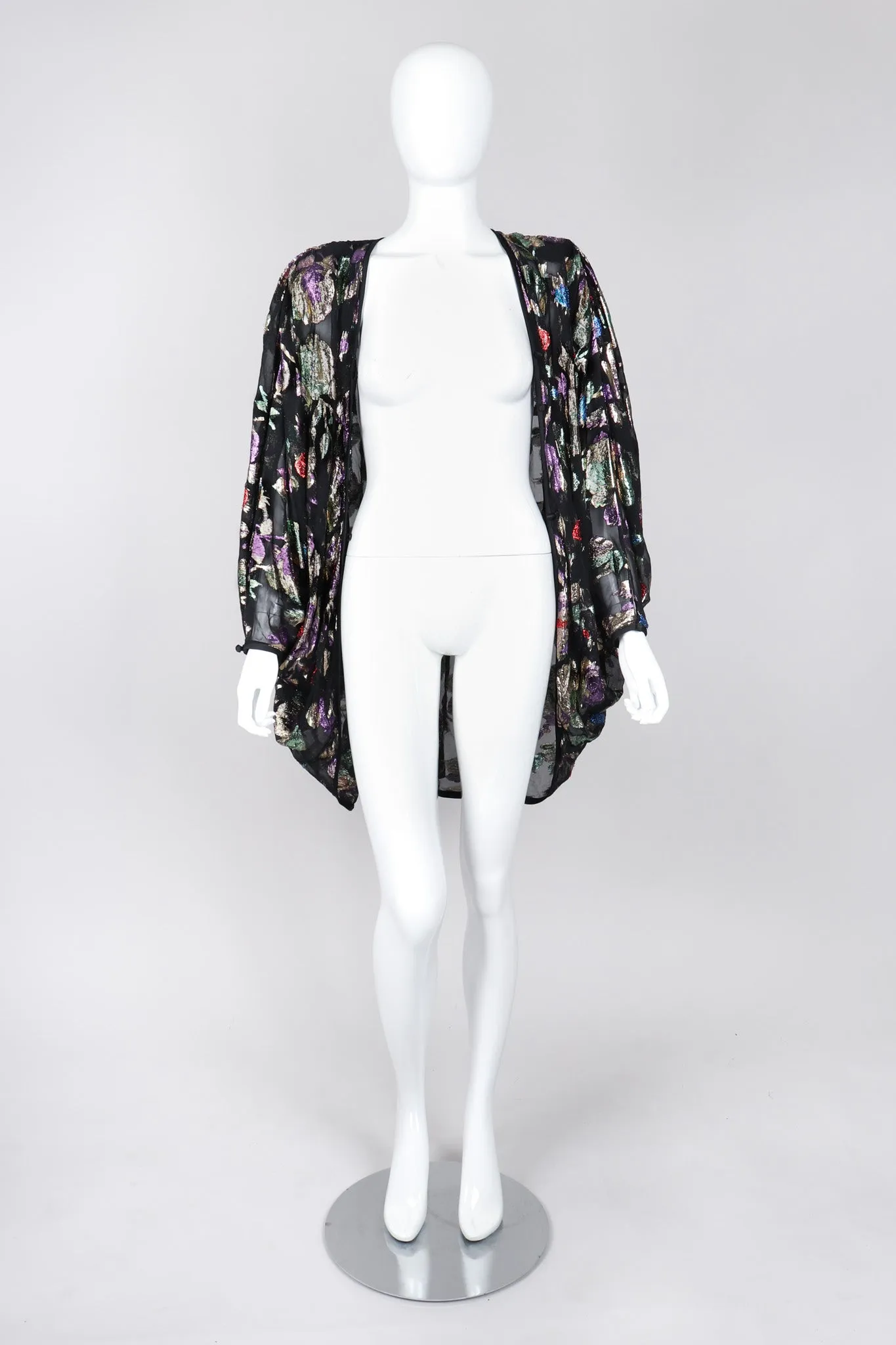Sheer Lamé Floral Jacket
