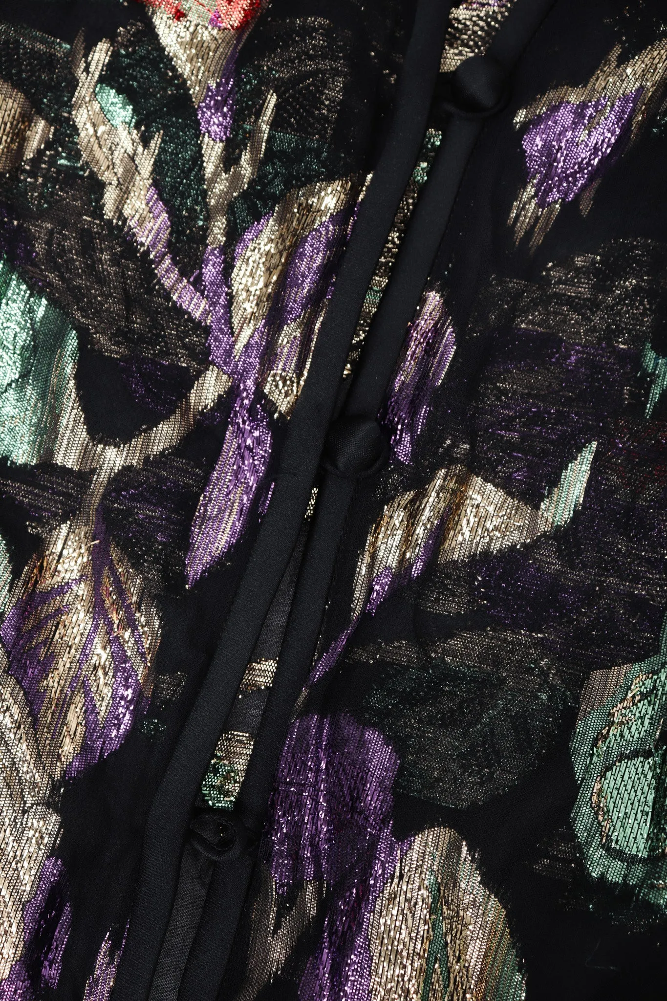 Sheer Lamé Floral Jacket