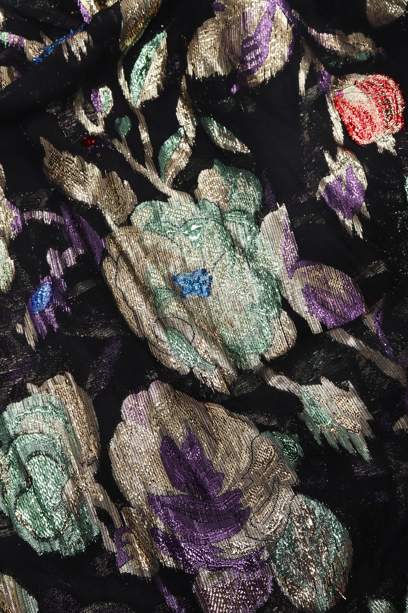 Sheer Lamé Floral Jacket