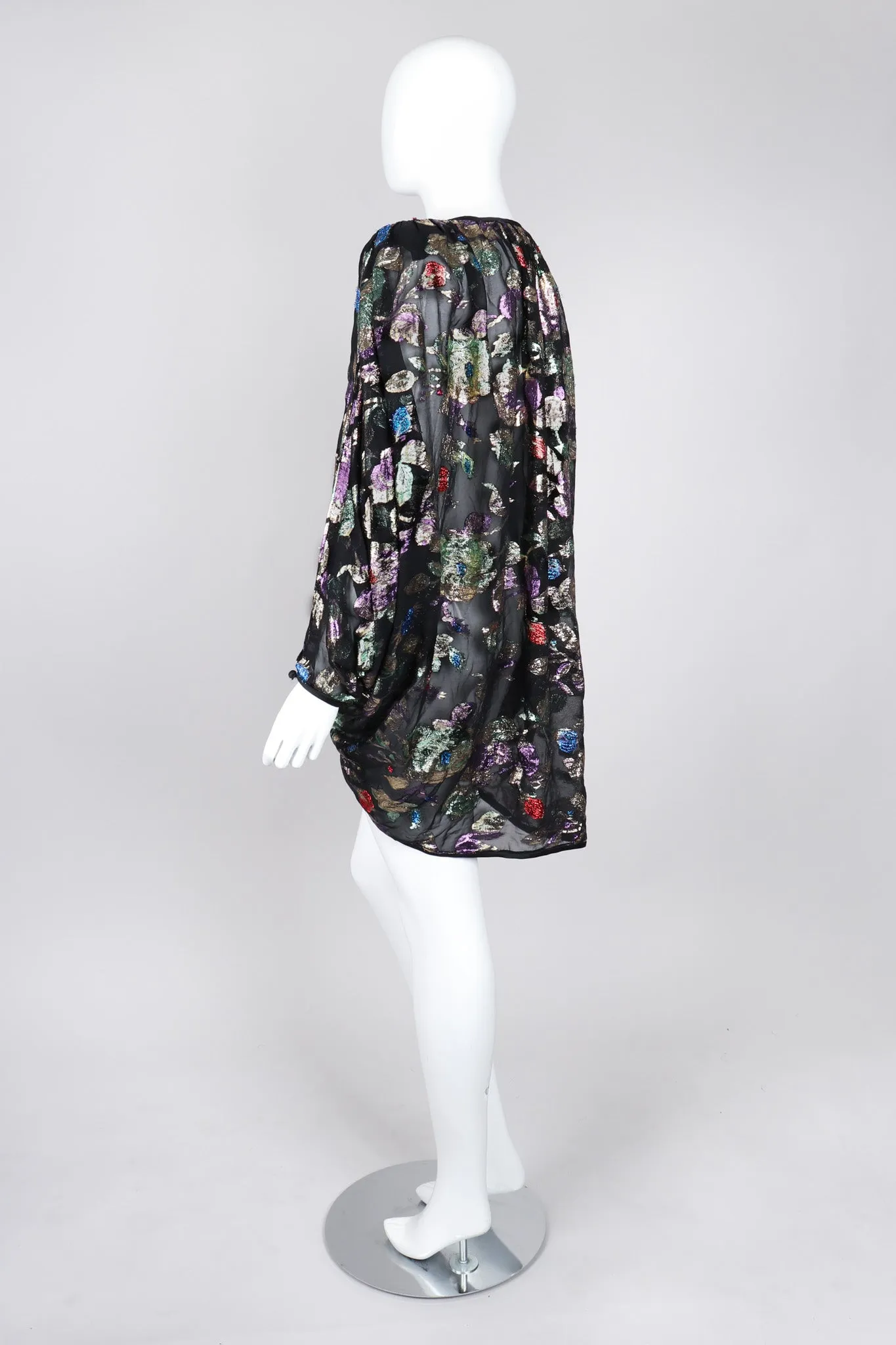 Sheer Lamé Floral Jacket