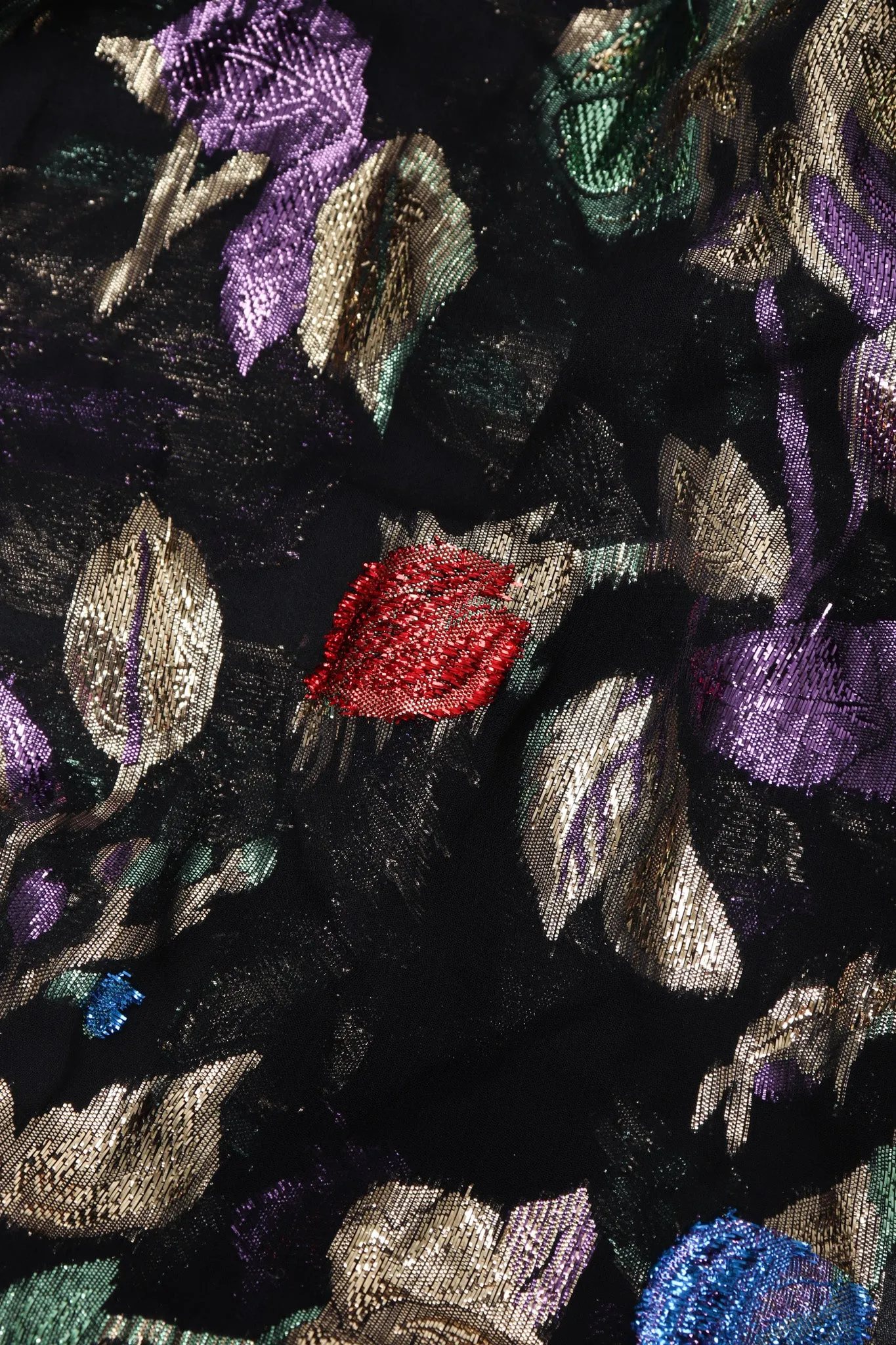 Sheer Lamé Floral Jacket