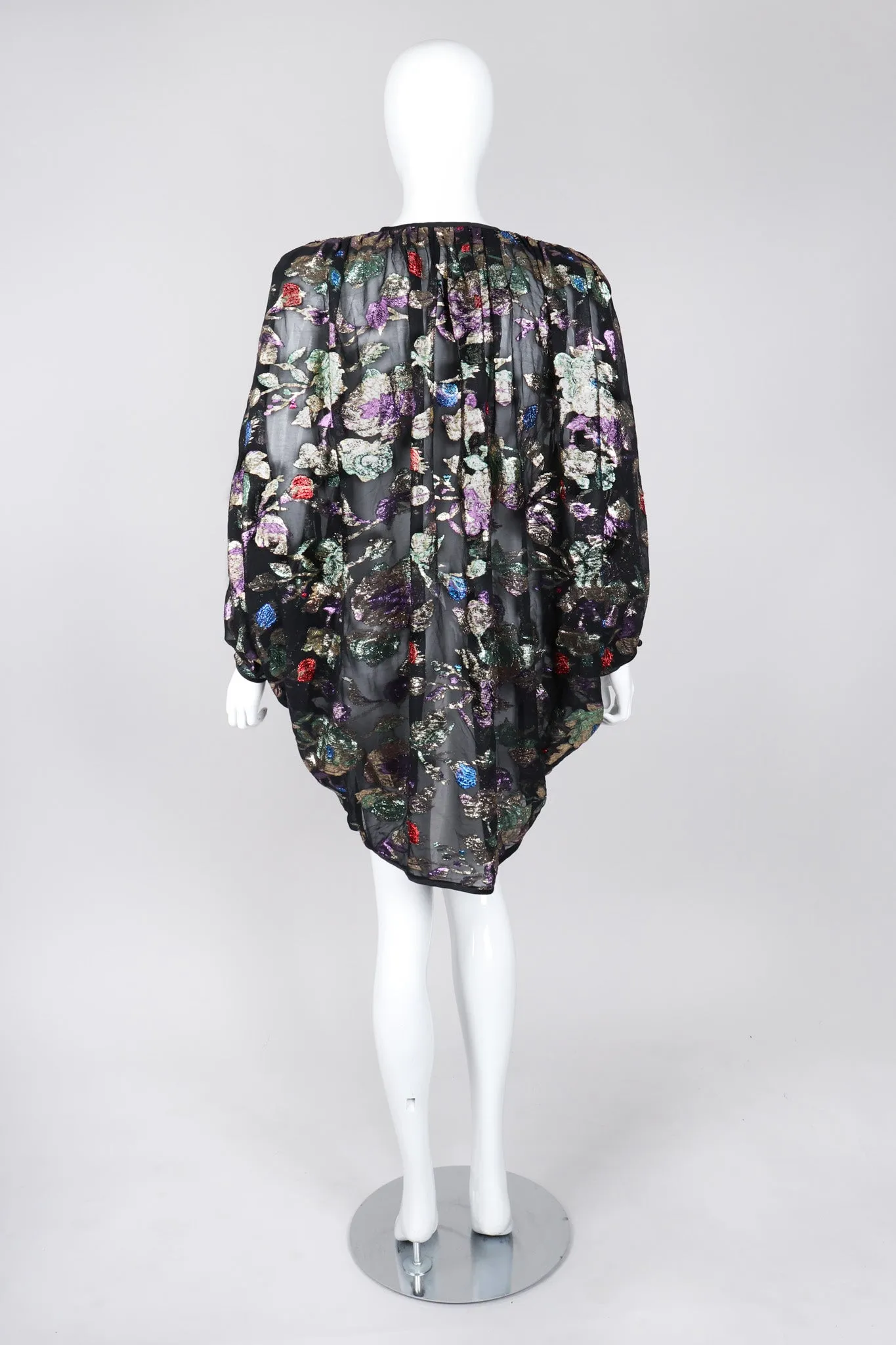 Sheer Lamé Floral Jacket