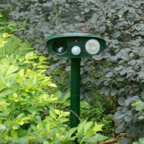 Solar Powered Ultrasonic Animal Repellents For