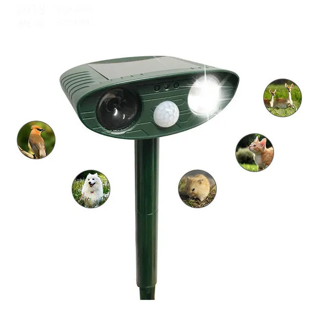 Solar Powered Ultrasonic Animal Repellents For