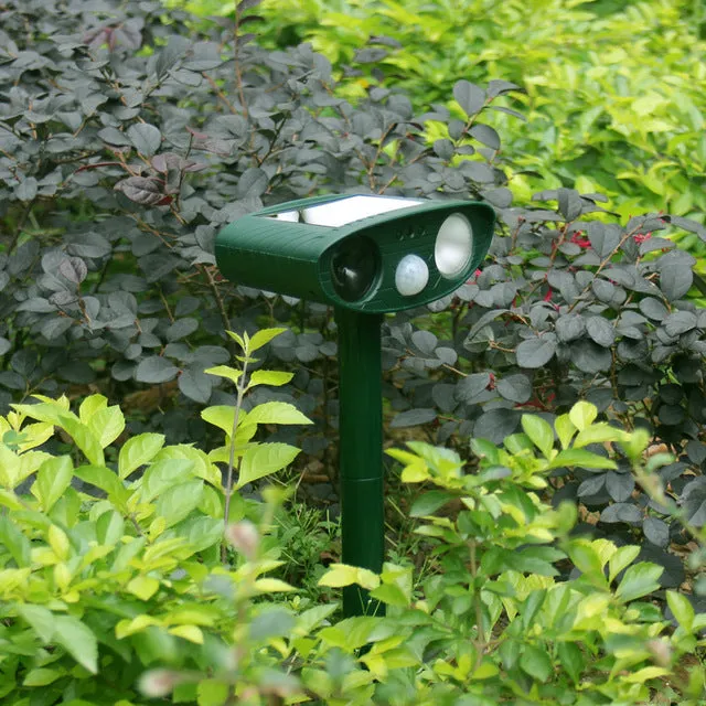 Solar Powered Ultrasonic Animal Repellents For